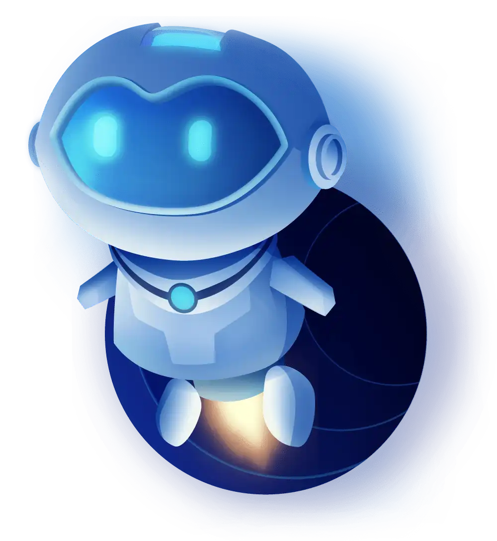 Freundlicher Roboter als Sinnbild für KI und Webentwicklung bei webplusmedia in Bonn